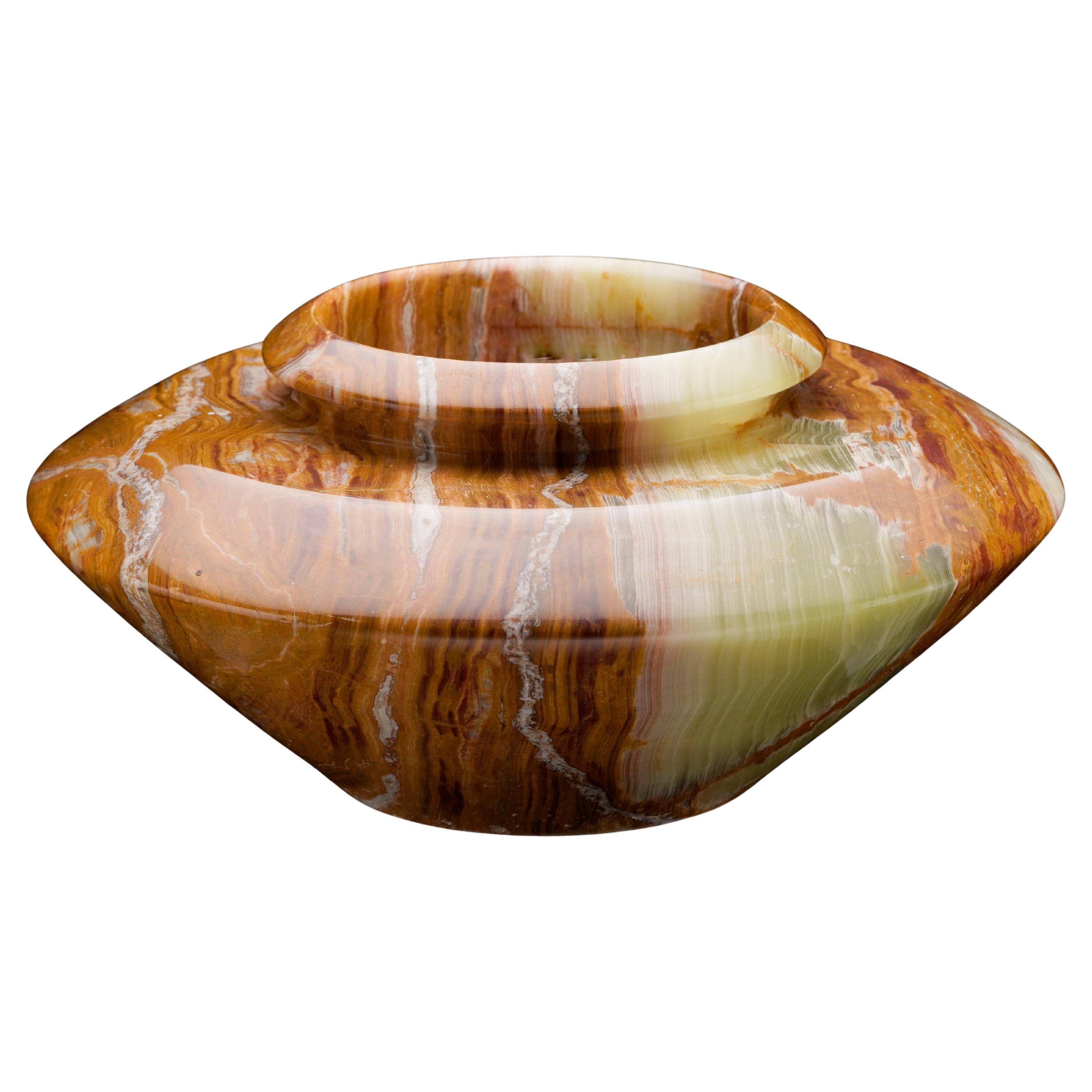 Vaso di onice arcobaleno
