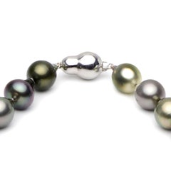 Multicolor Pearl and Diamond Necklace