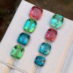 Multicolor Pink, Green, Blue Natural Tourmaline Loose Gemstones Lot 20.70 Ct