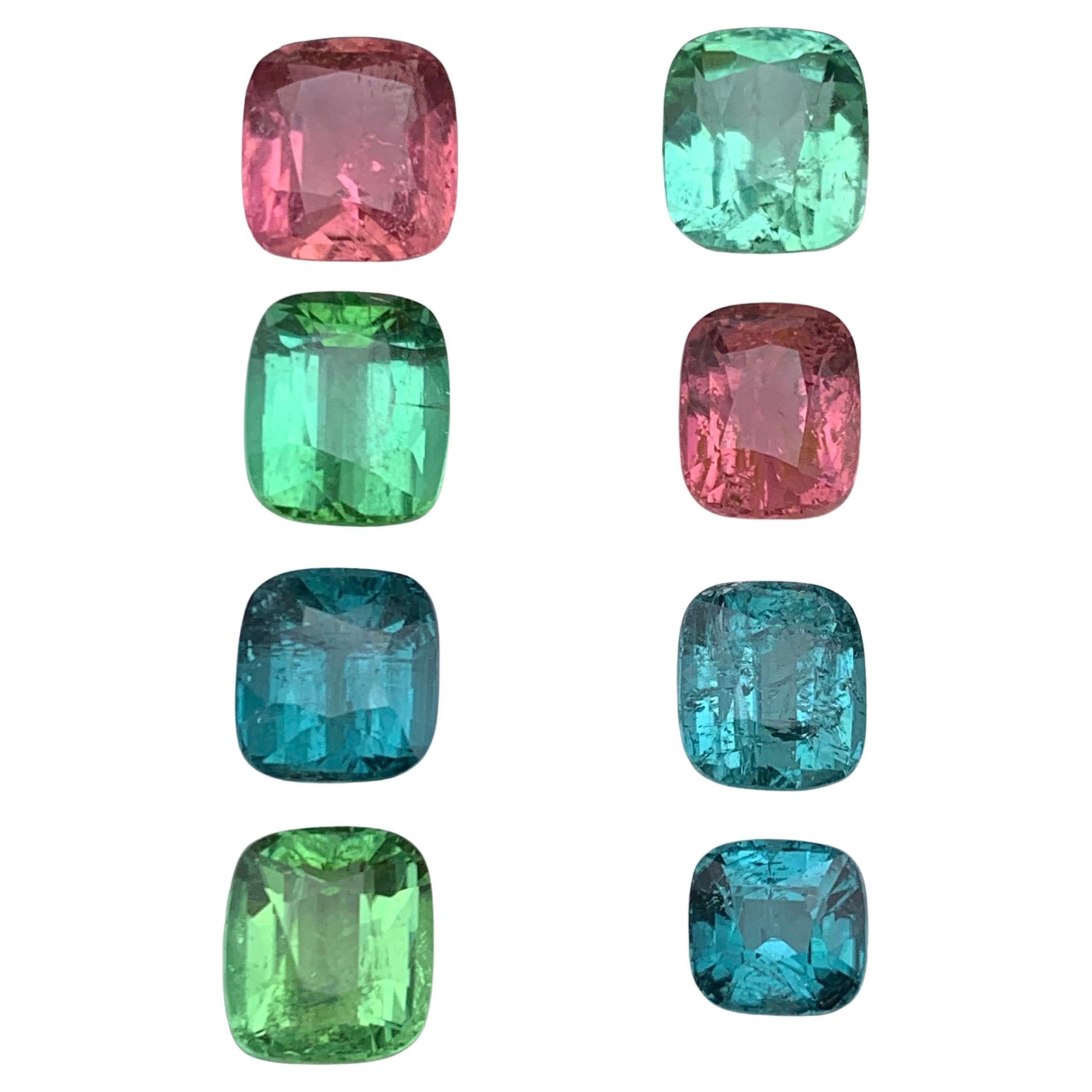 Multicolor Pink, Green, Blue Natural Tourmaline Loose Gemstones Lot 20.70 Ct