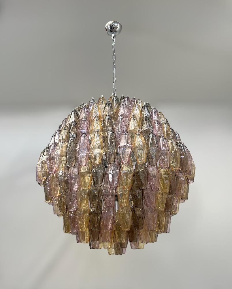 Mid-Century Modern Lustre Poliedri multicolore en vente