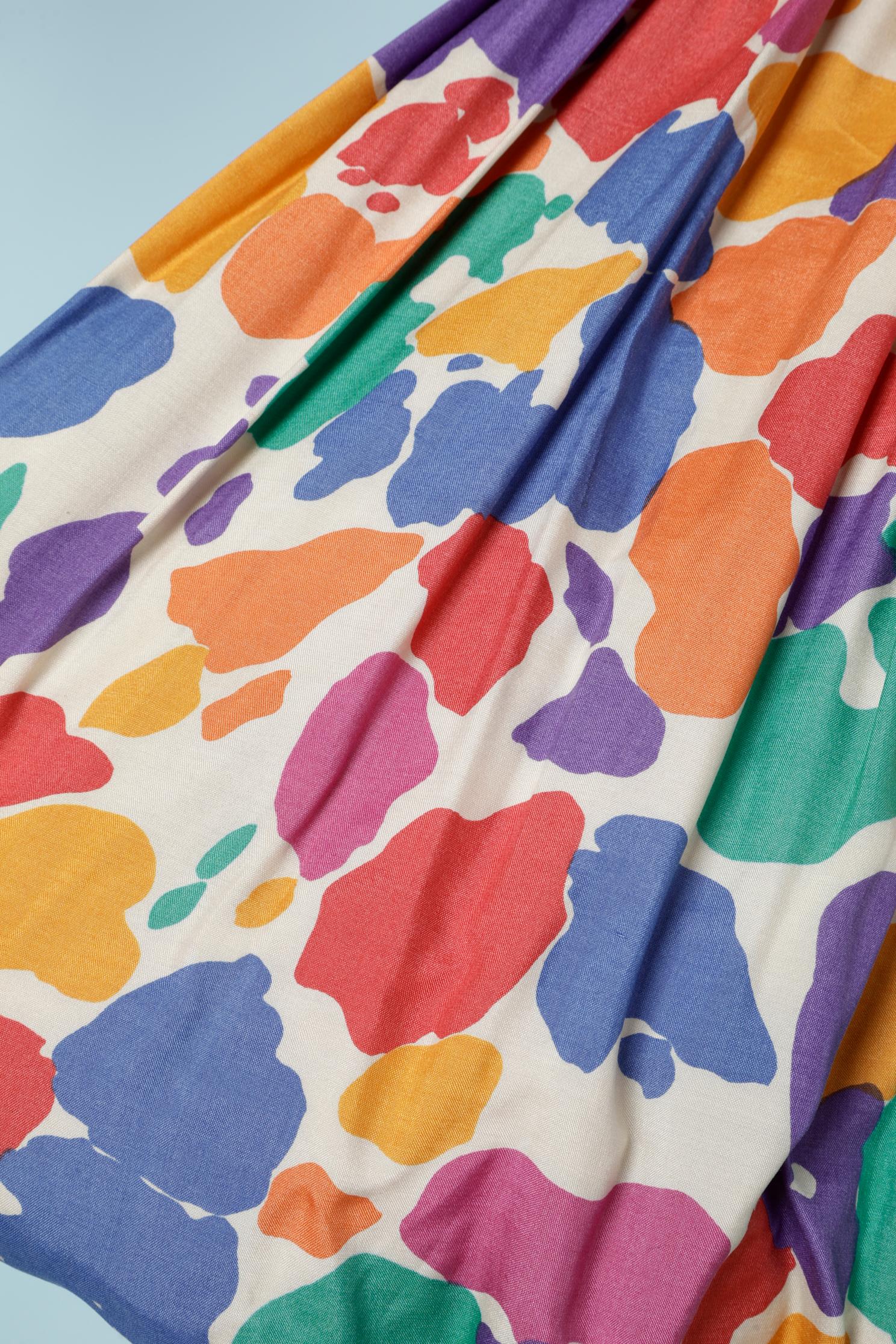 Women's Multicolor printed balloon bustier dress Tom and Linda Platt for Saks Fifth Av  For Sale