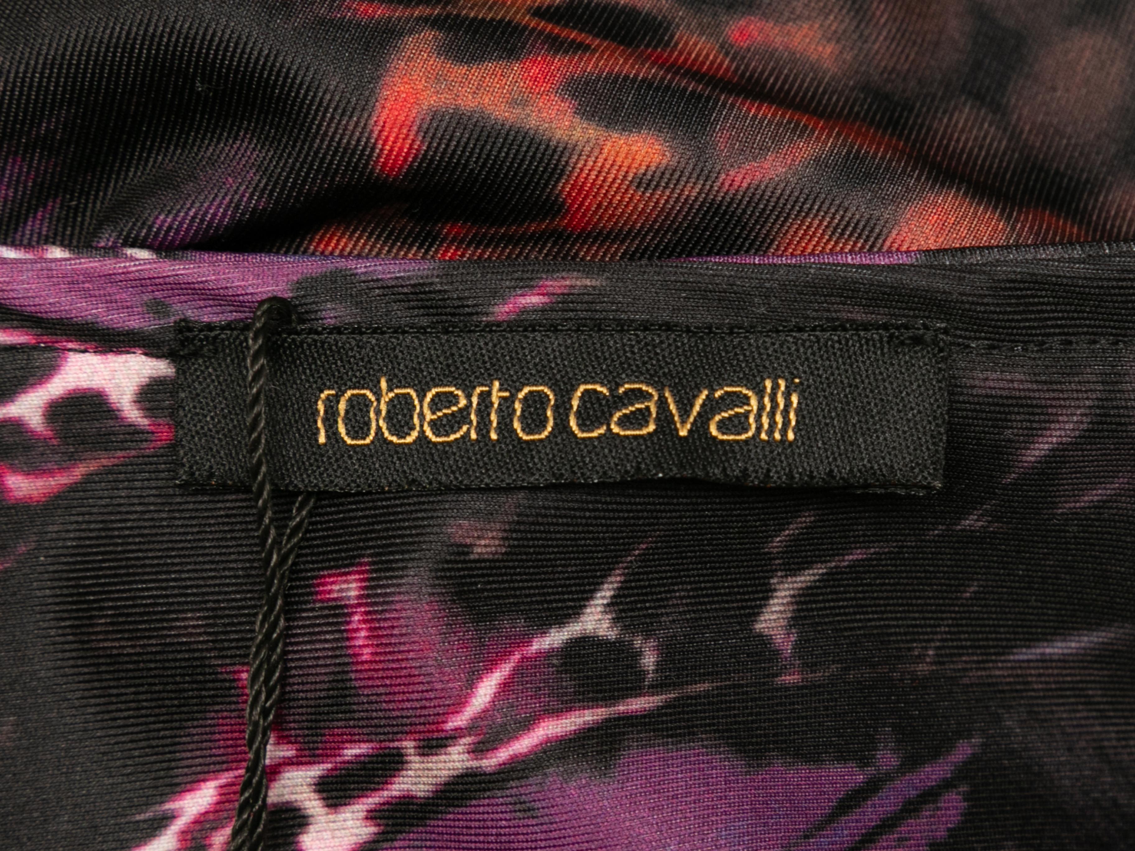 Women's Multicolor Roberto Cavalli Animal Print Bodycon Dress Size US M