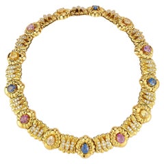 Multicolor Sapphire Necklace