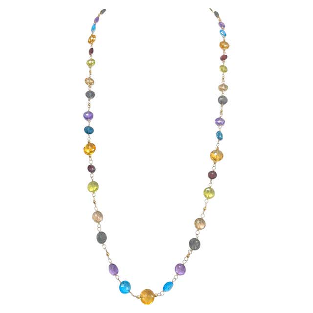 Huge Fabulous Necklace with Semi Precious Stones at 1stDibs | large ...