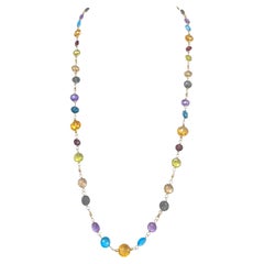  Multicolor Semi-Precious Gemstone Paradizia Necklace