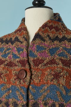 Cappotto monopetto multicolore Missoni Sport