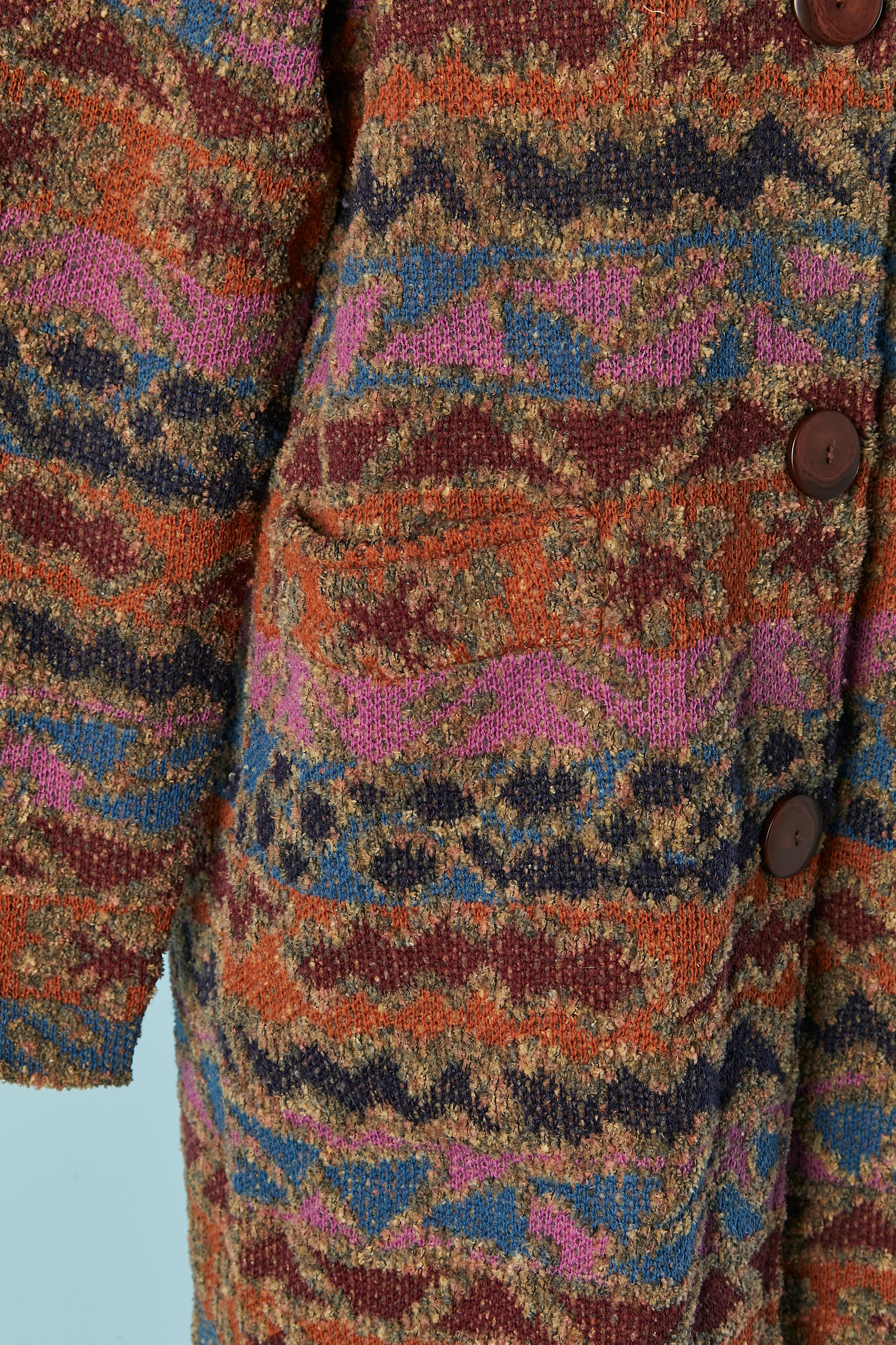 Multicolor single breasted coat MISSONI Sport In Excellent Condition For Sale In Saint-Ouen-Sur-Seine, FR
