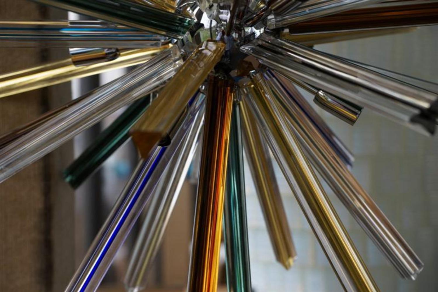 Multicolor Sputnik Chandelier For Sale 2