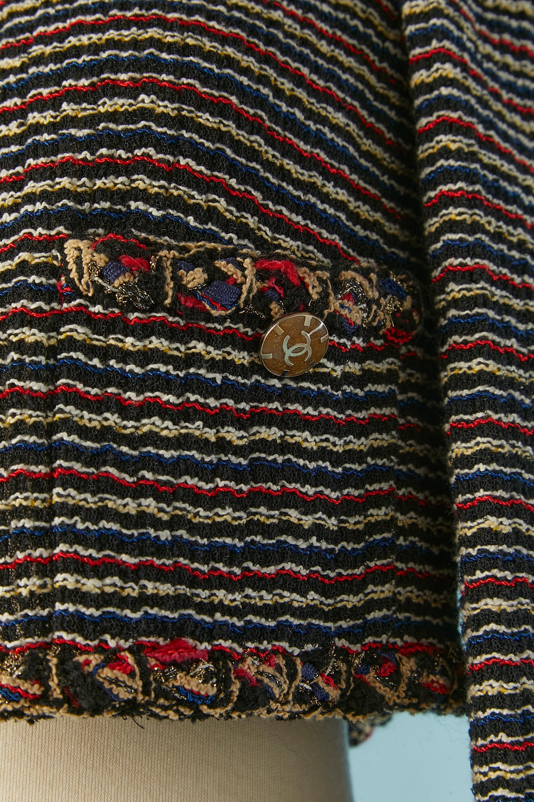 Multicolor tweed boléro jacket Chanel In Excellent Condition In Saint-Ouen-Sur-Seine, FR