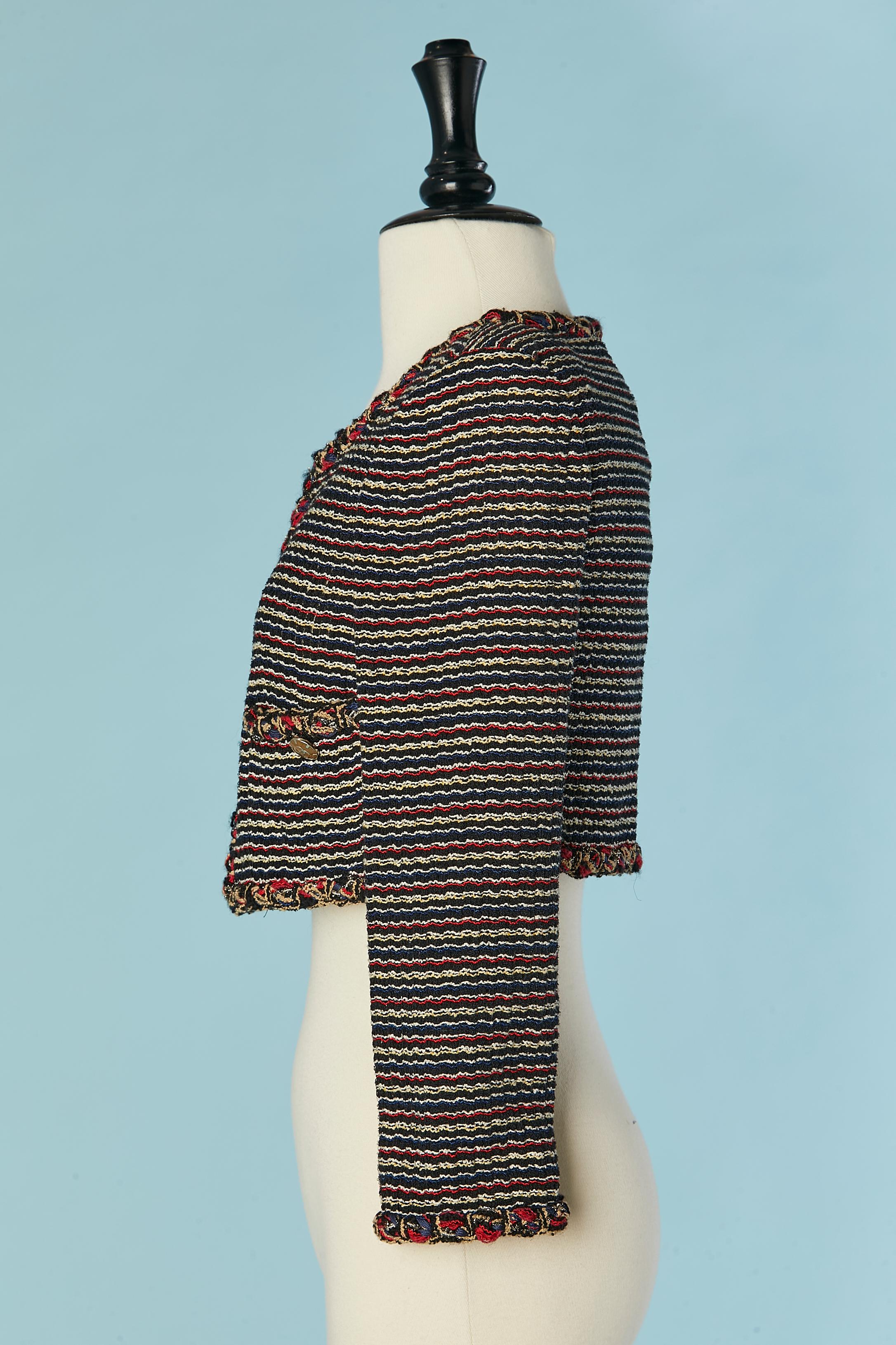Multicolor tweed boléro jacket Chanel 1