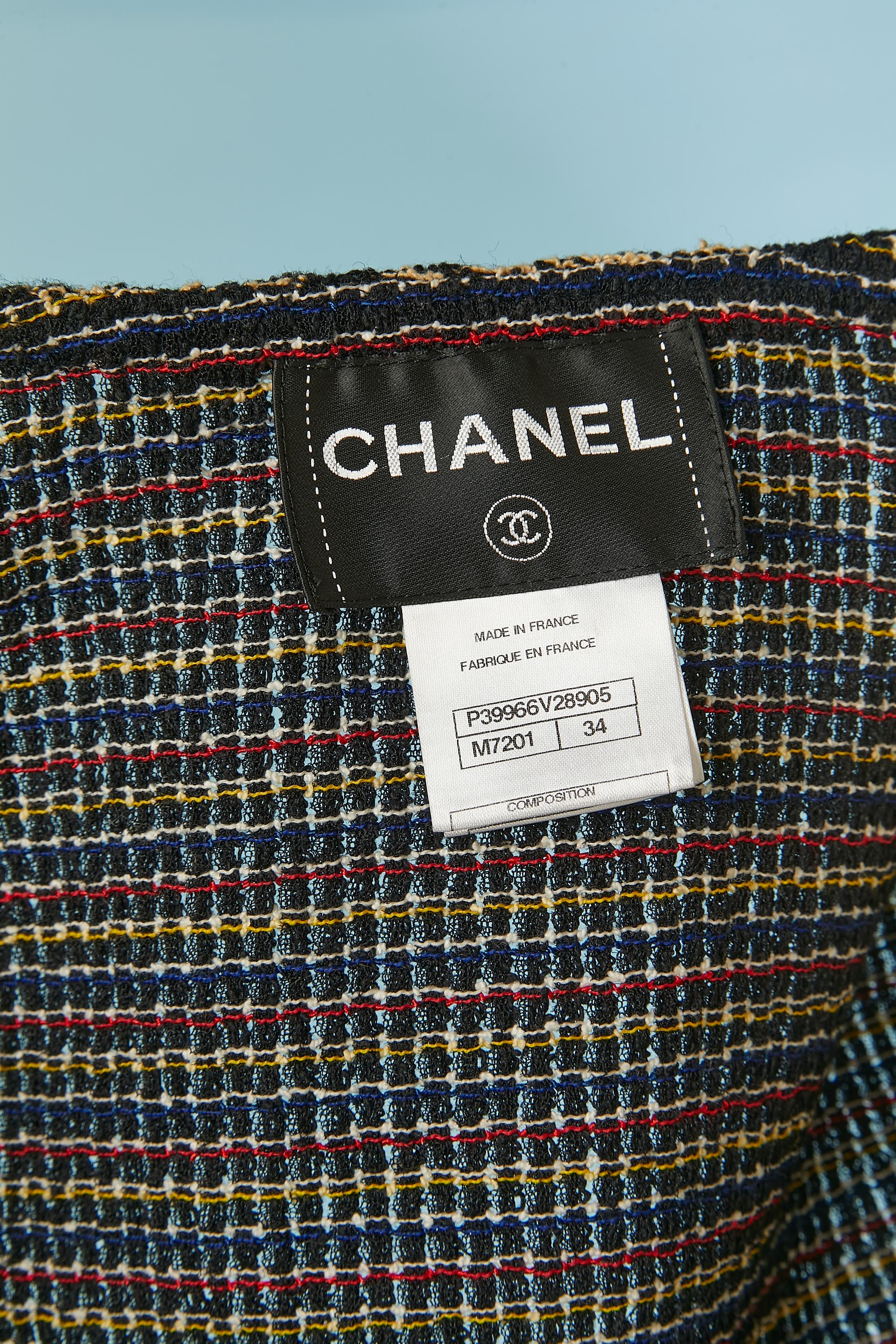 Multicolor tweed boléro jacket Chanel 3