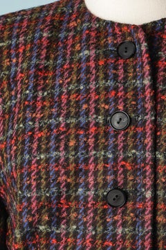 Multicolor tweed single breasted jacket Givenchy Style