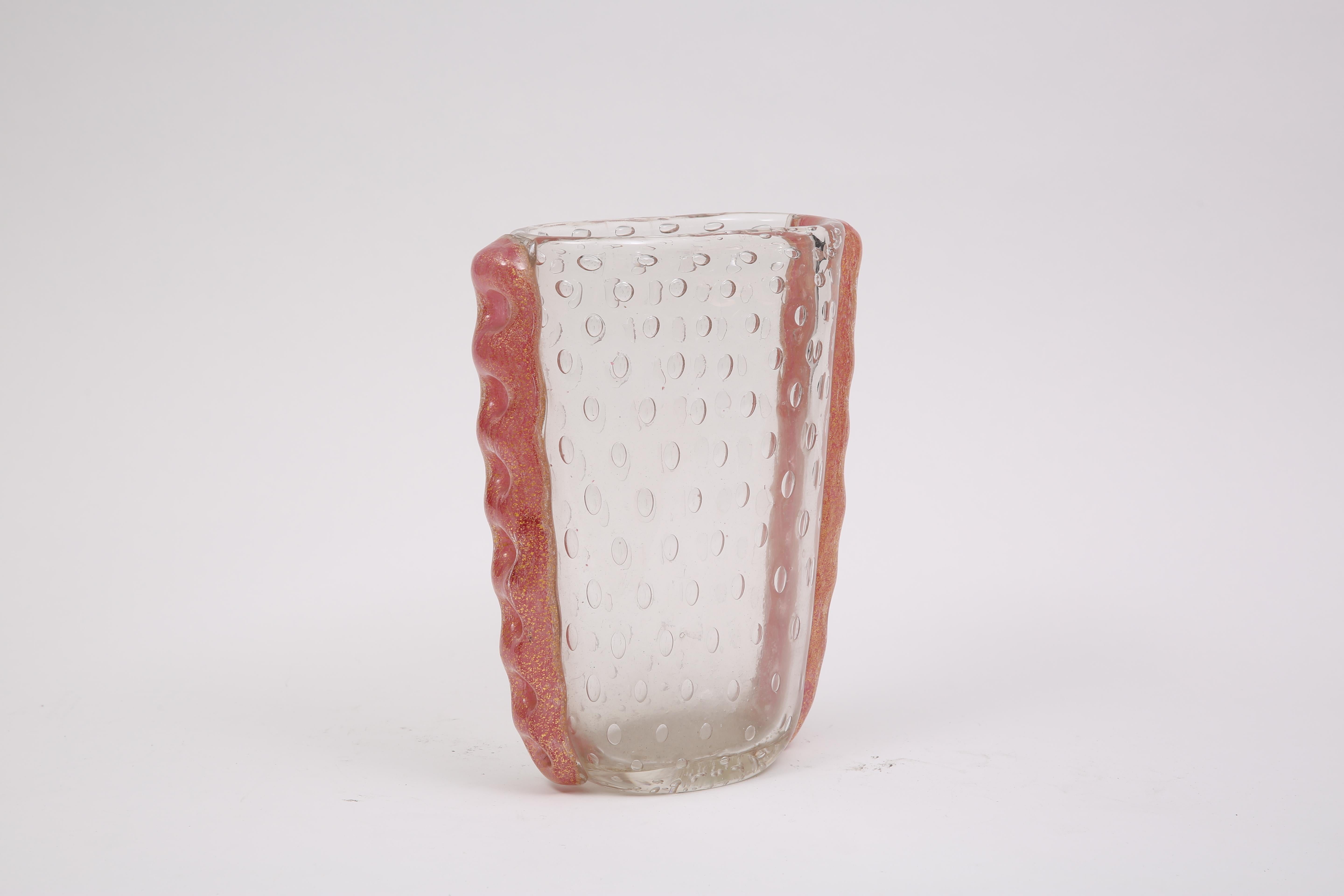 Mehrfarbige Vase von Murano (Italienisch) im Angebot