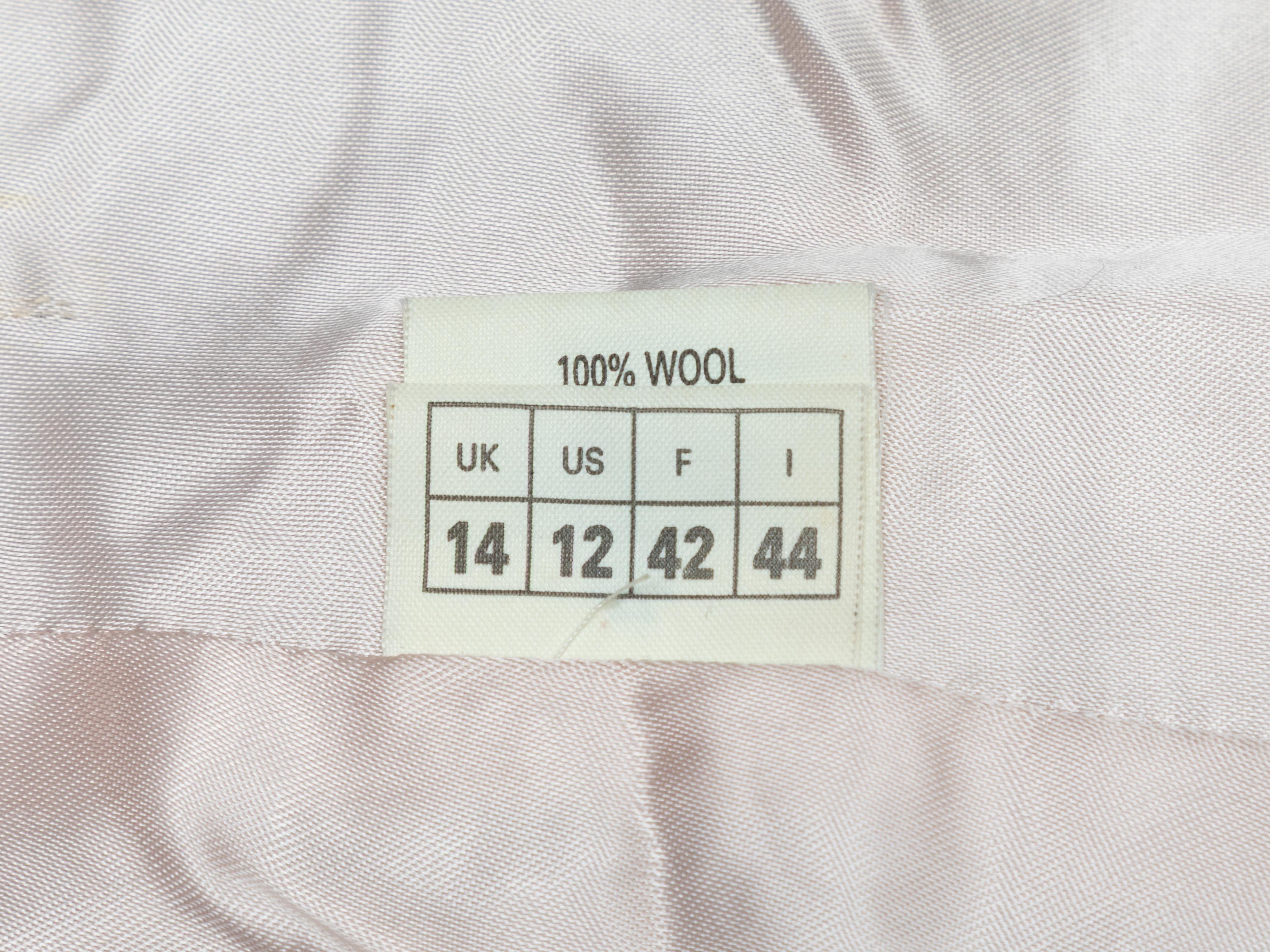 Women's Multicolor Vivienne Westwood Wool Rainbow Plaid Blazer Size IT 44 For Sale