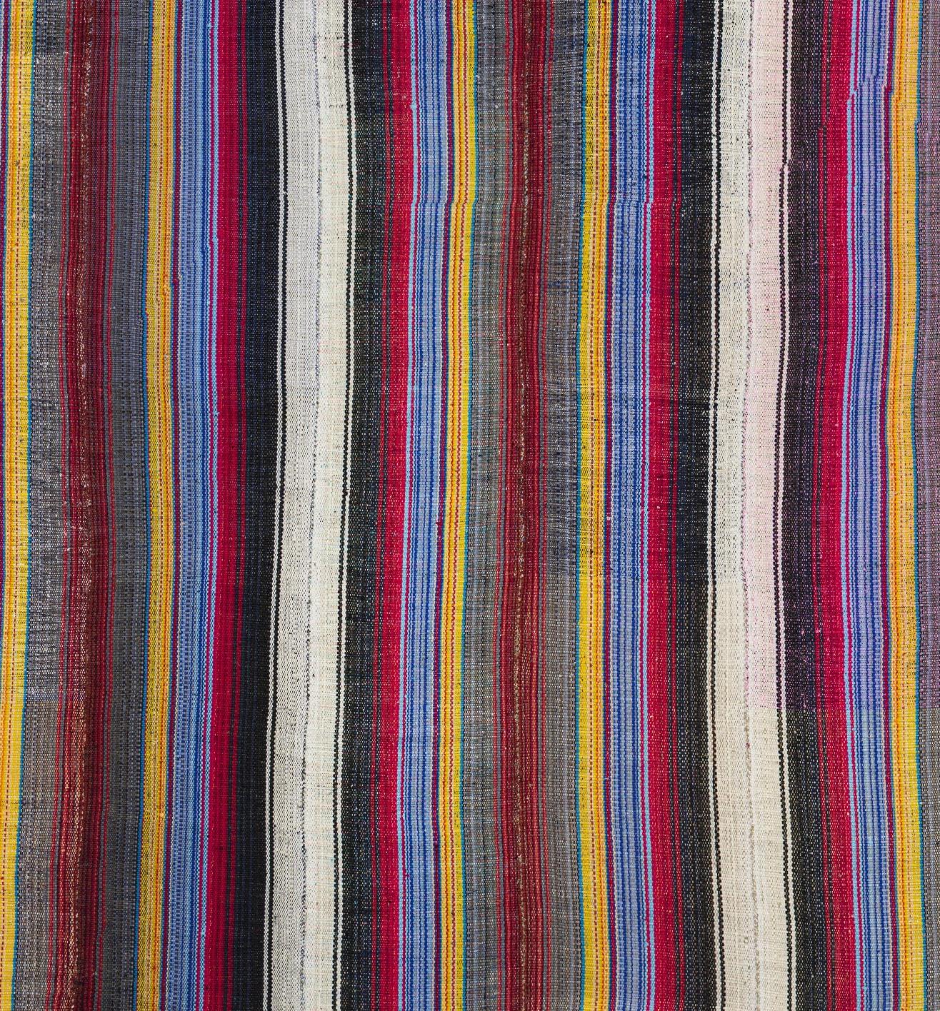 Multicolor Wolle Flachgewebe Teppich 11 ft x 14 ft , Zimmer Größe für Wohnzimmer (Ende des 20. Jahrhunderts) im Angebot