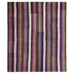 Multicolor Wolle Flachgewebe Teppich 11 ft x 14 ft , Zimmer Größe für Wohnzimmer