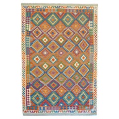 Multicolored Afghan Kilim