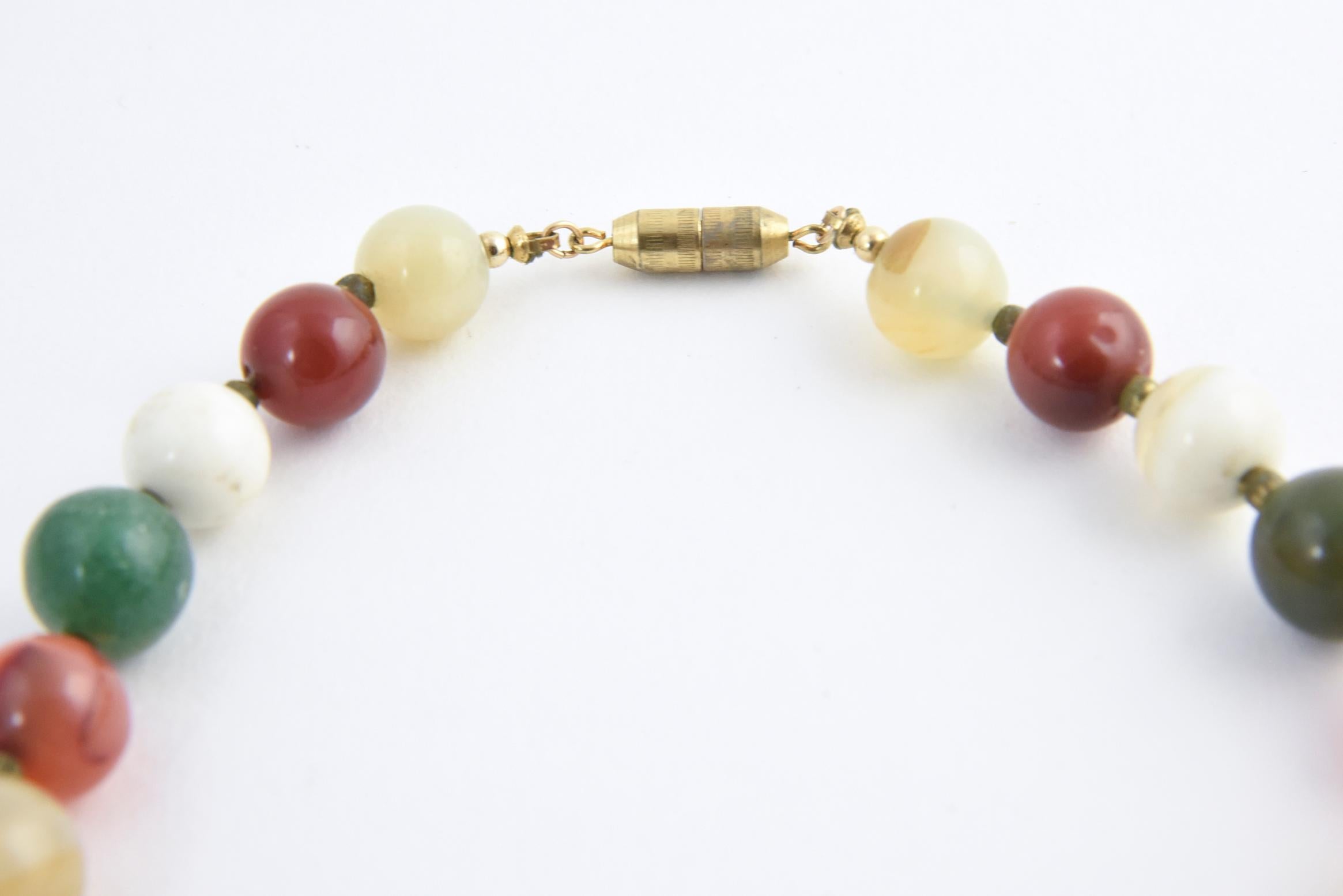 agate beaded necklace