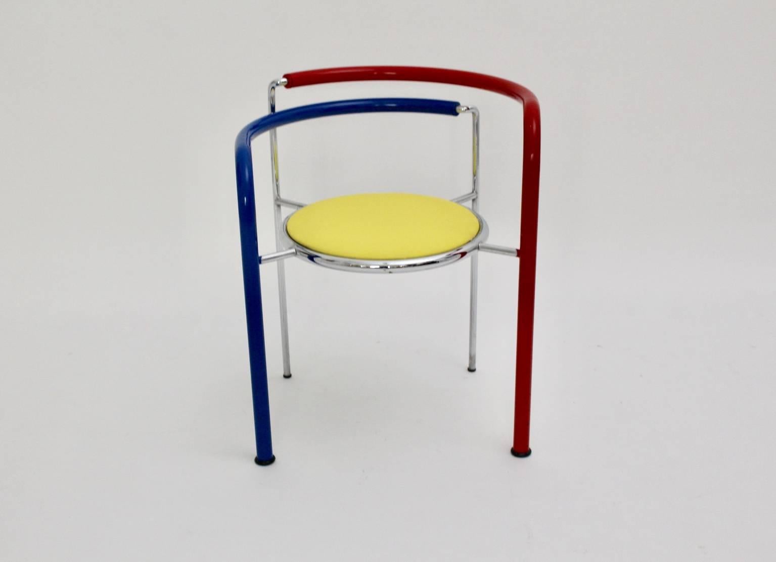 Multicolored Vintage Armchairs by Rud Thygesen and Johnny Sorensen, circa 1989 For Sale 12