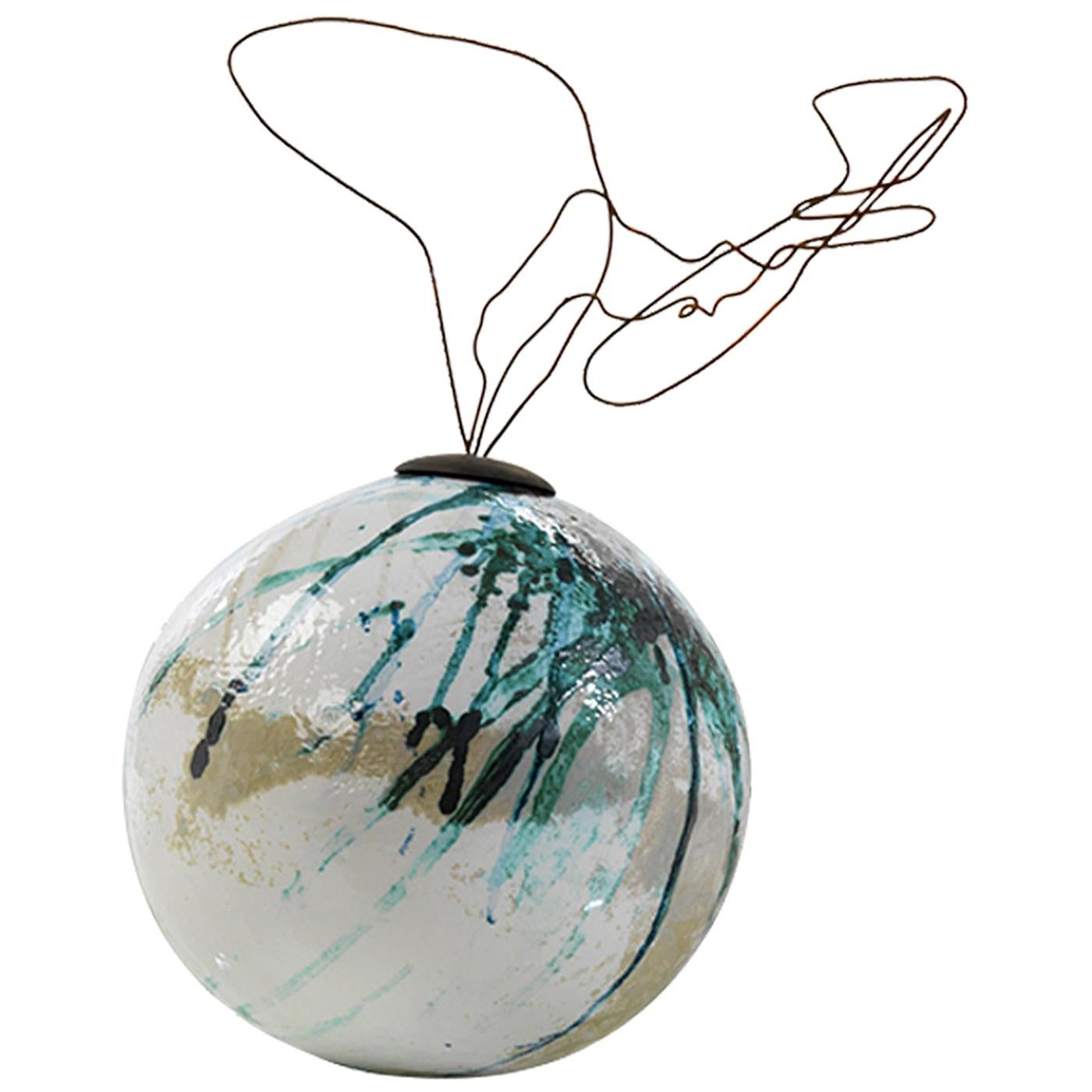 Multicolored B-Human 2.0 Hanging Decorative Clay Sphere