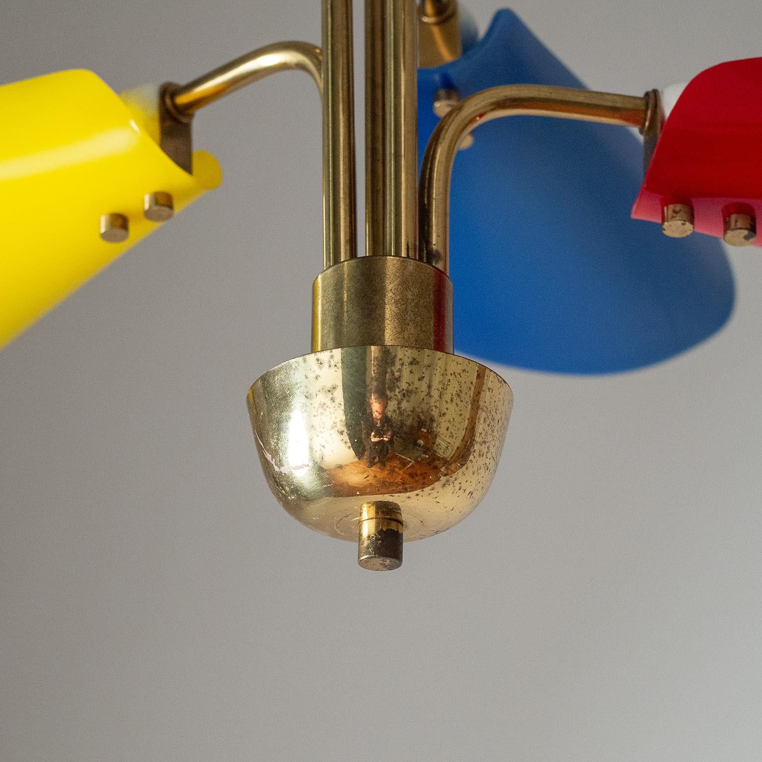 Austrian Multicolored Ceiling Light, circa 1960 For Sale