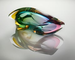 Multicolored Contemporary Glass Centerpiece, Tim Rawlinson
