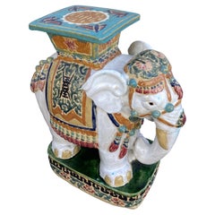Multicolored Elephant Garden Seat