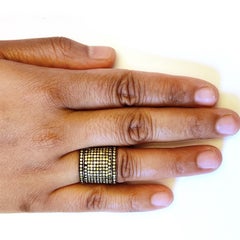 Multicolored Fancy Pave Diamonds Long Ring