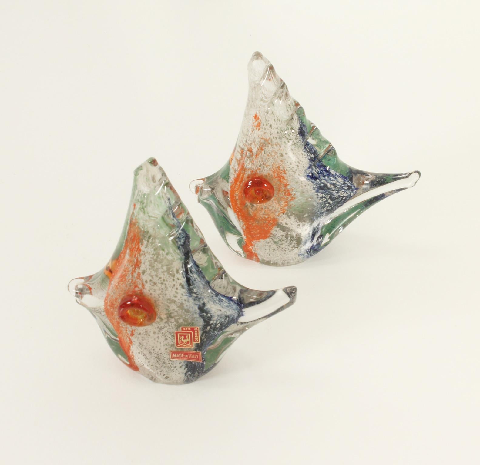 Multicolored Fish Sculpture by Stil Murano, Italy, 1950's For Sale 2