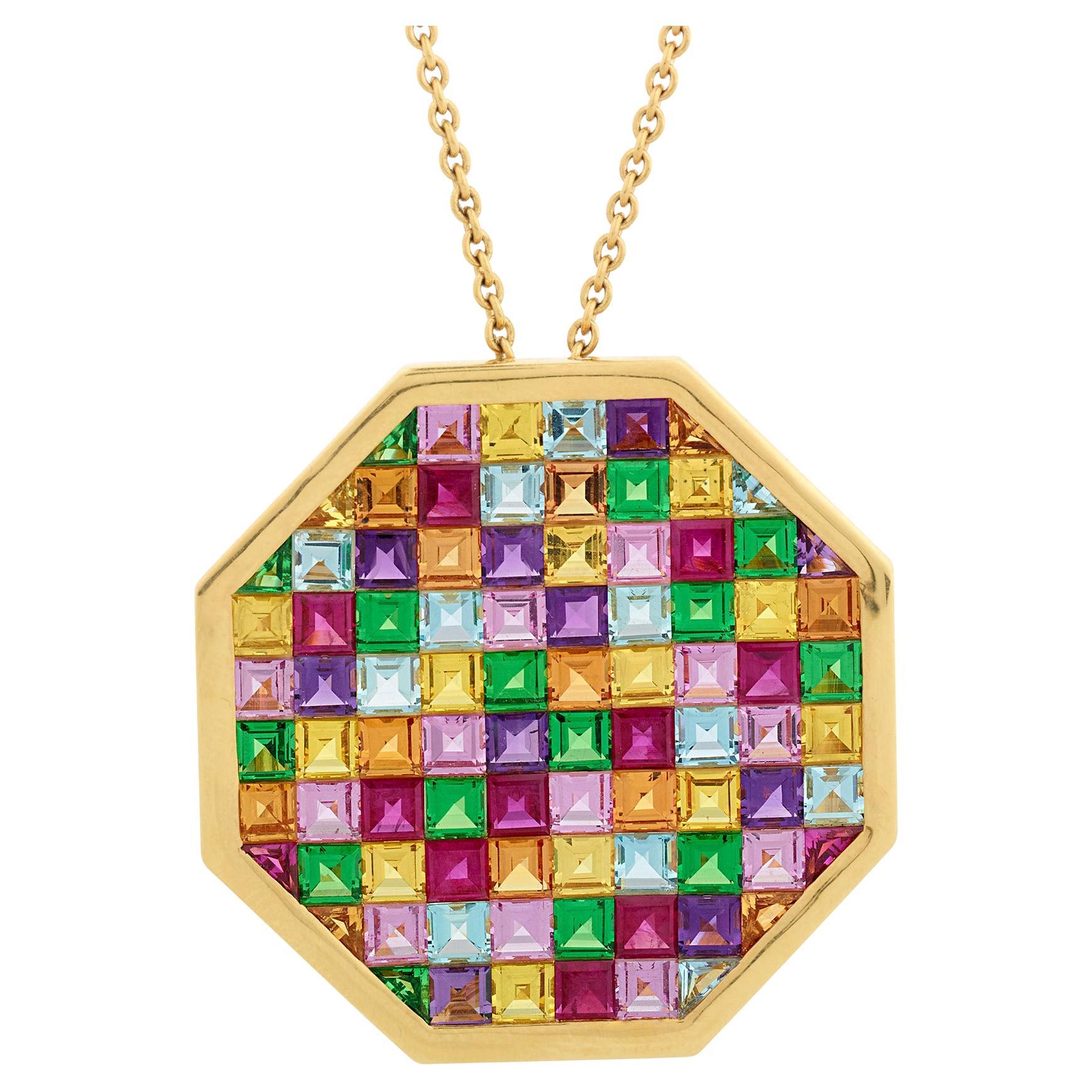Multicolored Gemstone Necklace