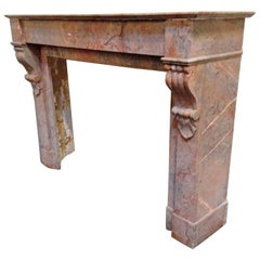 Multicolored Marble Mantel