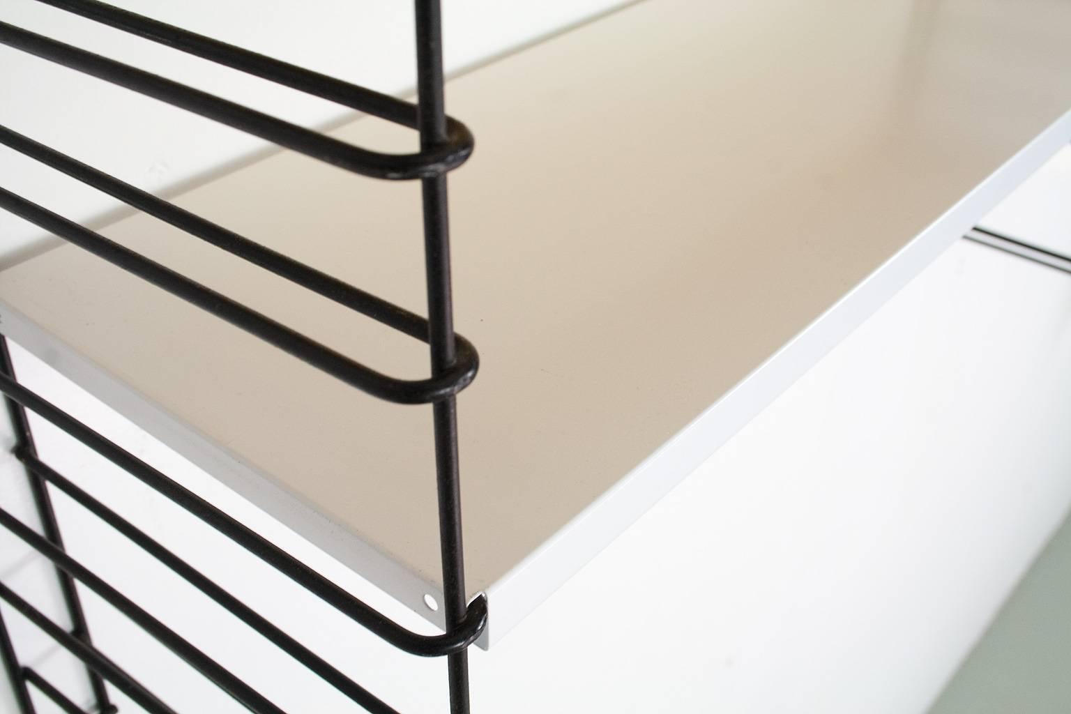 Mid-20th Century Multicolored Metal Wall Rack by Adrian Dekker for Tomado Holland, 1953