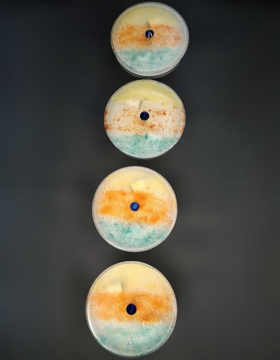 Multicolored Murano Flush Mount, 4 Available For Sale 4
