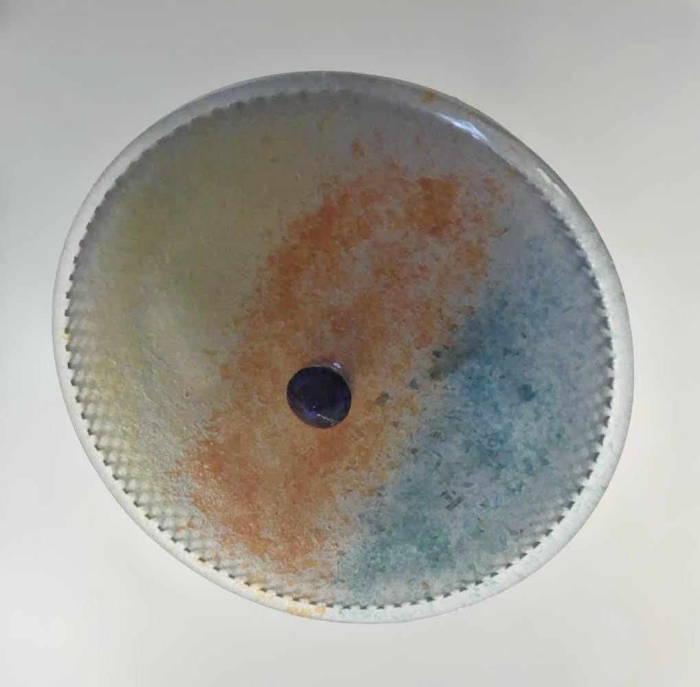 Italian Multicolored Murano Flush Mount, 4 Available For Sale