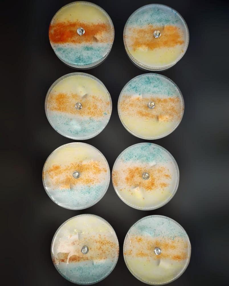 Multicolored Murano Flush Mount, 8 Available For Sale 3