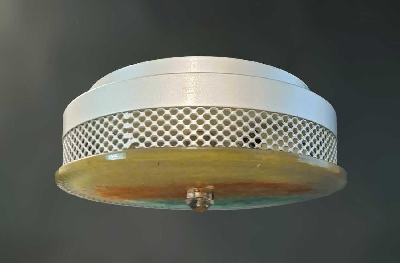 Italian Multicolored Murano Flush Mount, 8 Available For Sale