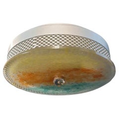 Multicolored Murano Flush Mount, 8 Available