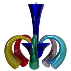 Multicolored Murano Glass Chandelier, Italy, circa 1980s