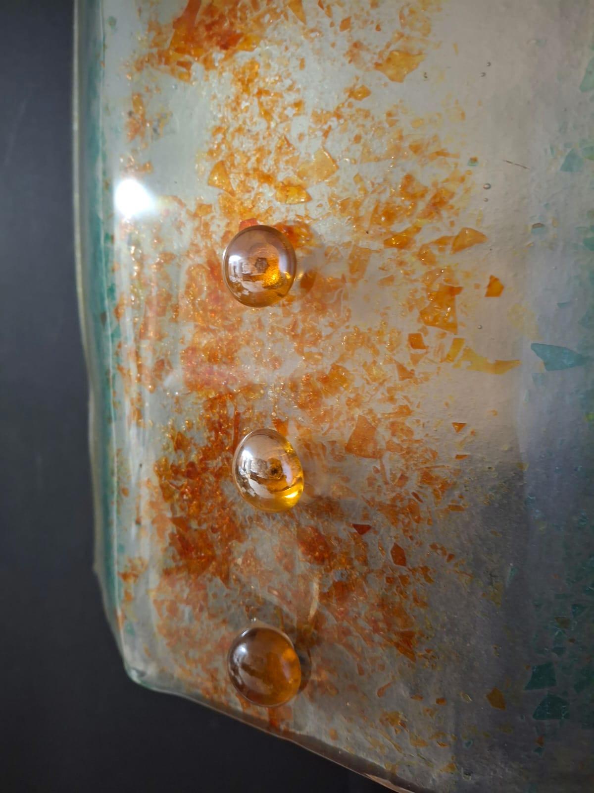 Multicolored Murano Sconce, 5 Available In Good Condition For Sale In Los Angeles, CA