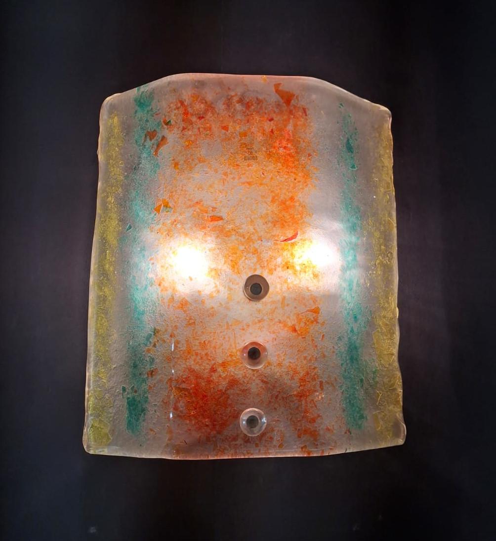Multicolored Murano Sconce, 7 Available For Sale 2