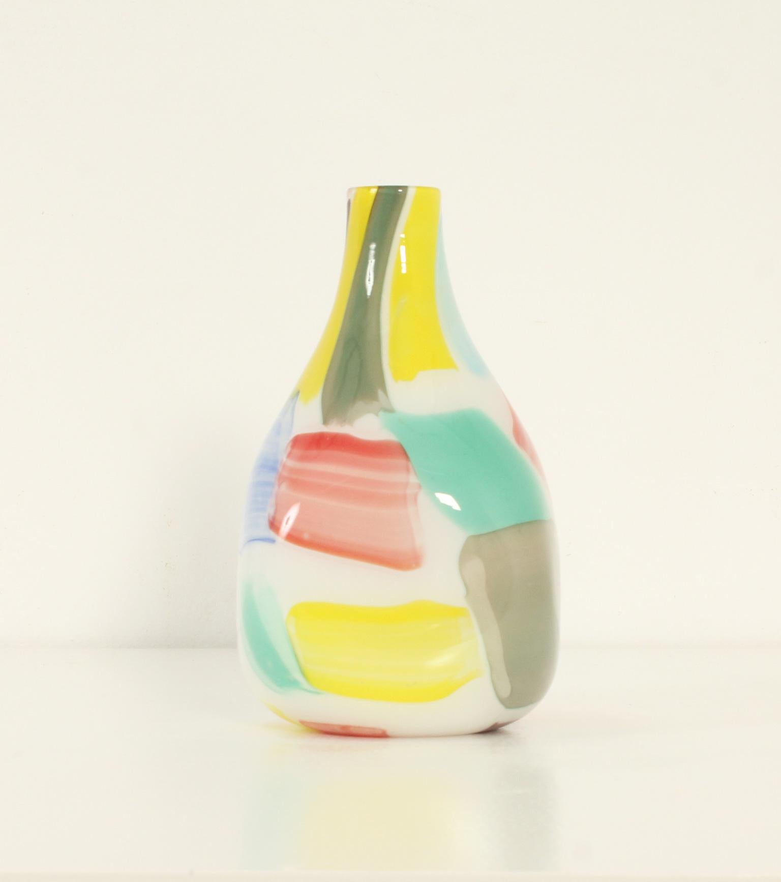 italien Vase de Murano multicolore par Arte Nuova, Italie, années 1950 en vente