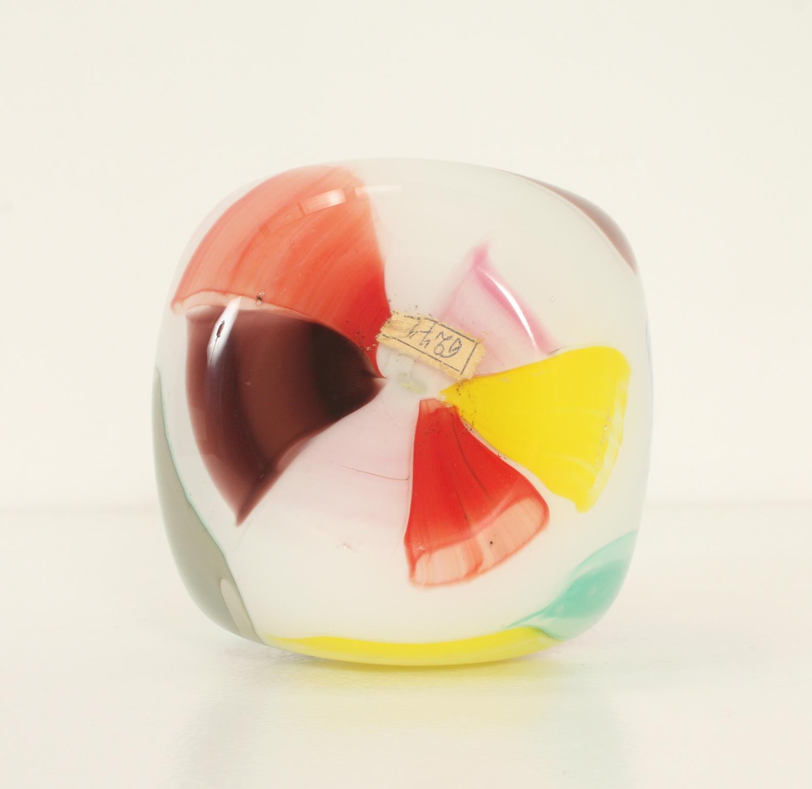 Verre de Murano Vase de Murano multicolore par Arte Nuova, Italie, années 1950 en vente