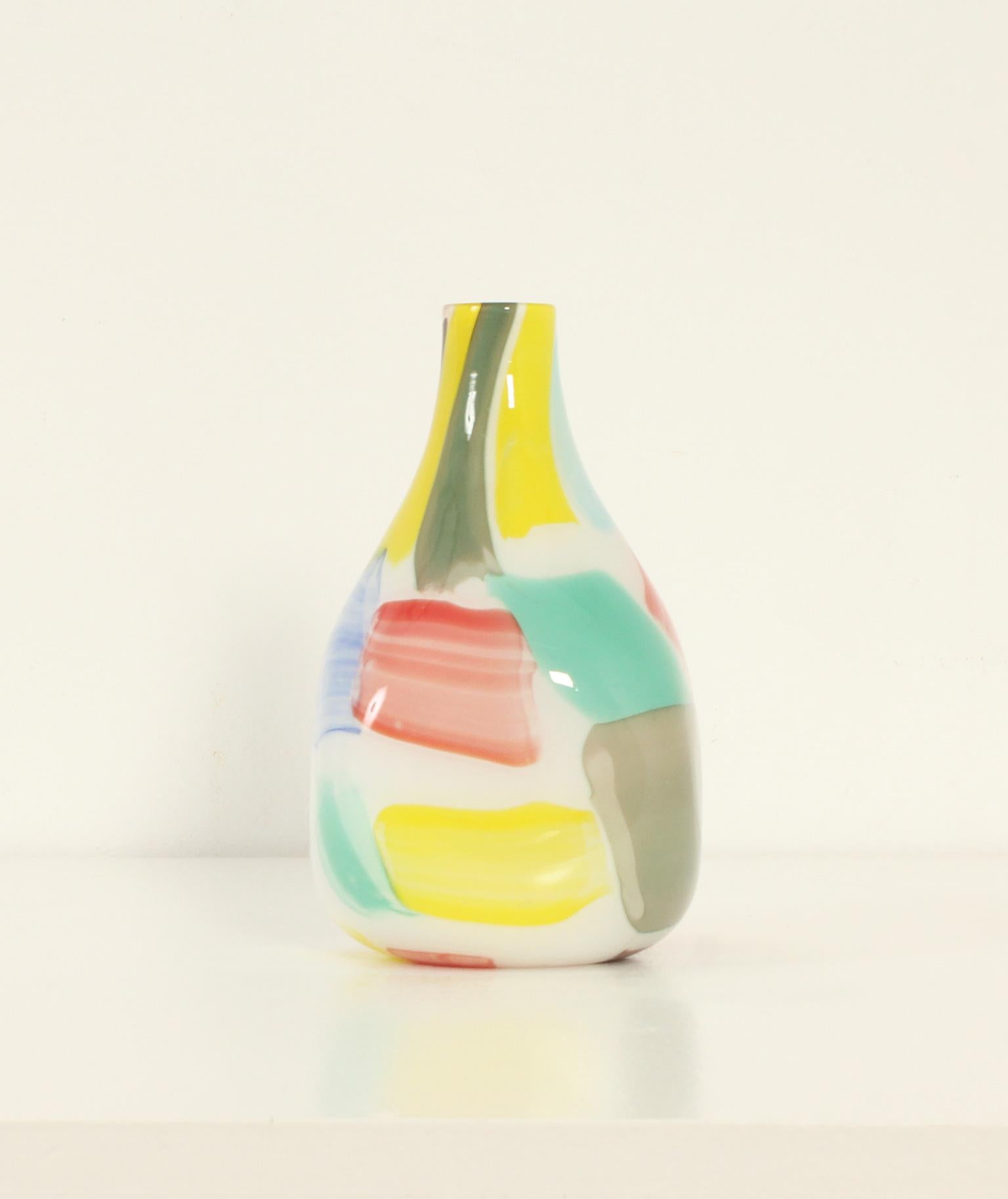 Vase de Murano multicolore par Arte Nuova, Italie, années 1950 en vente 2