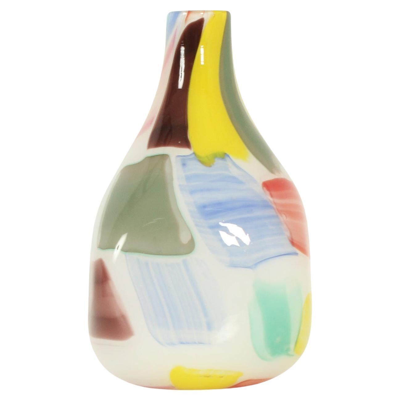 Vaso di Murano multicolore di Arte Nuova, Italia, anni '50