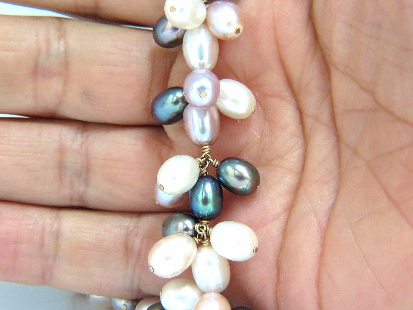 pearl cluster bracelet