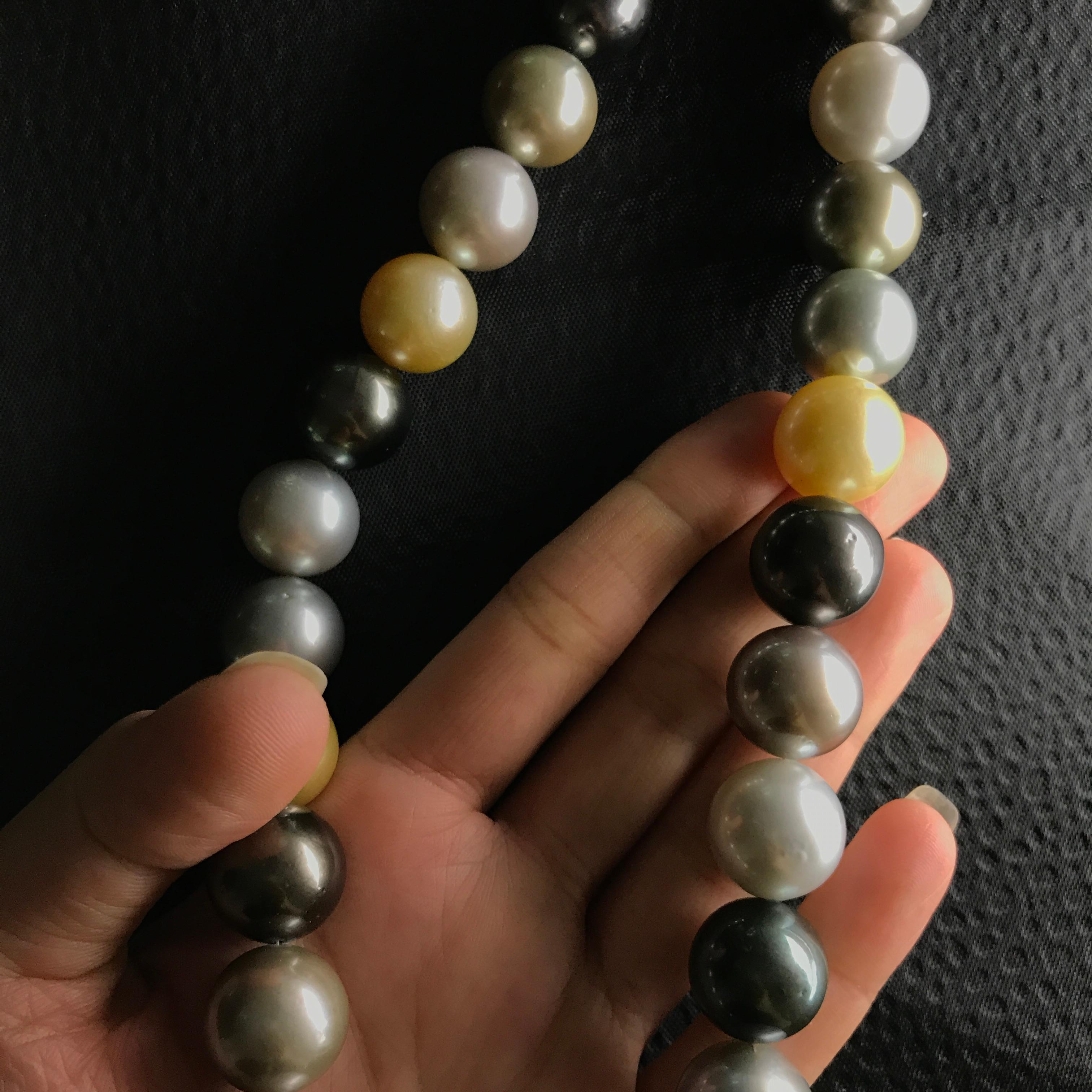 multicolored pearls