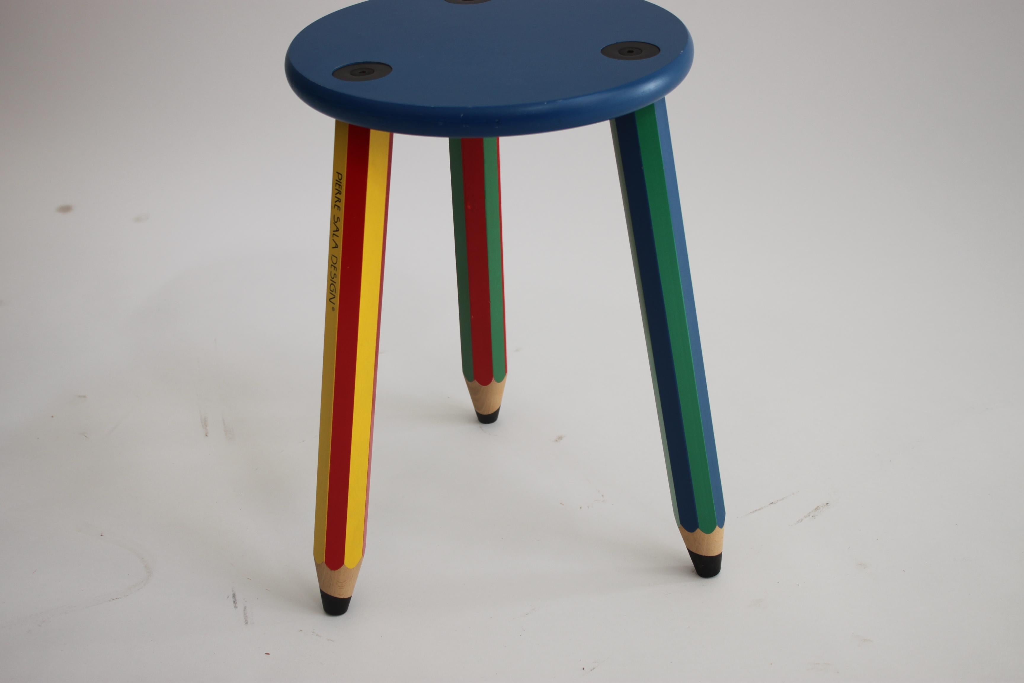multicolored stool