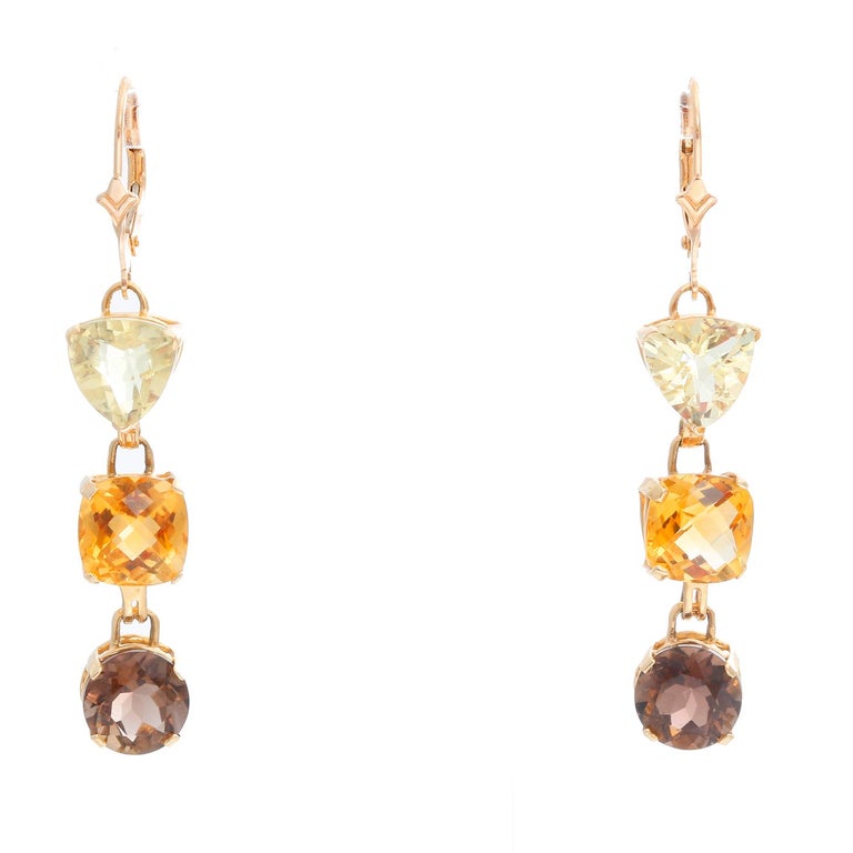 Multicolored Quartz and Citrine Set For Sale at 1stDibs