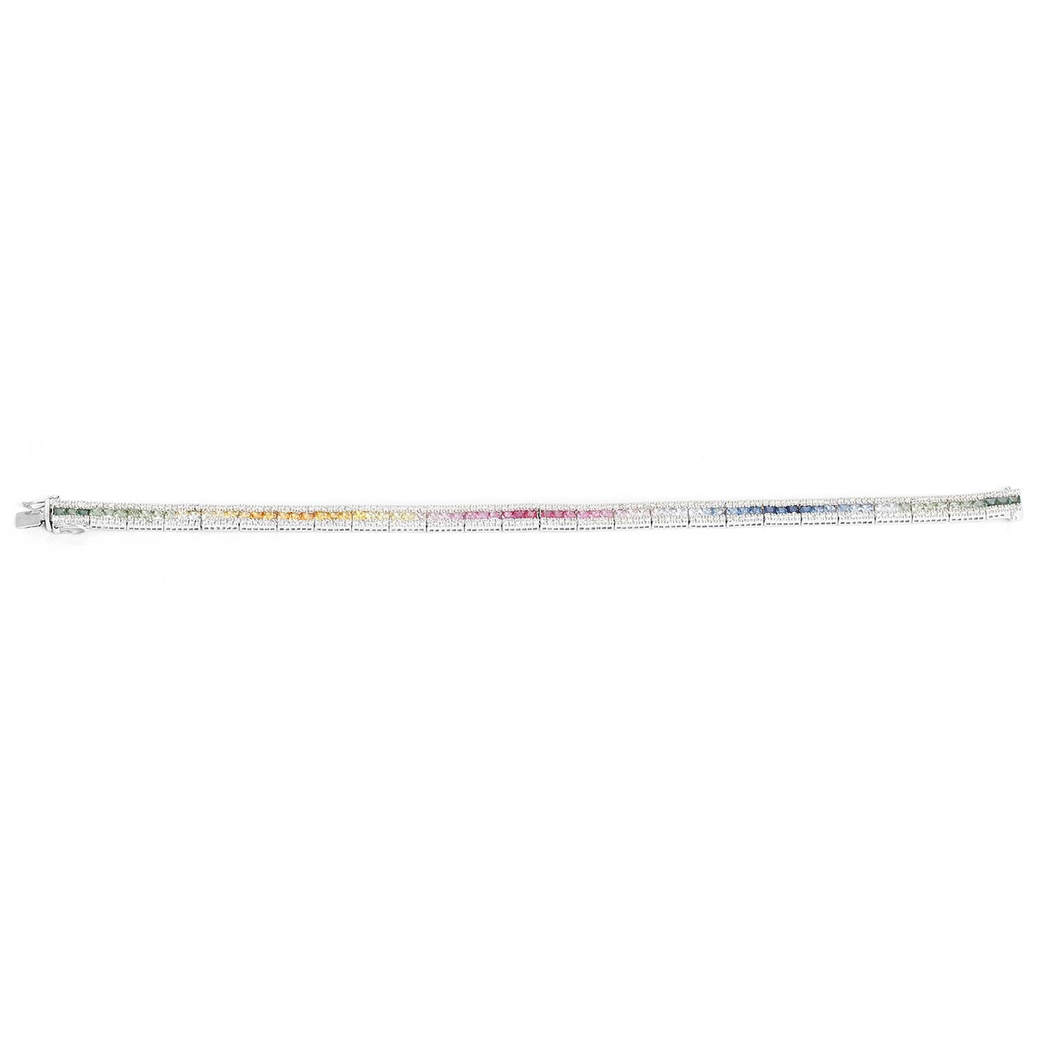 rainbow diamond bracelet